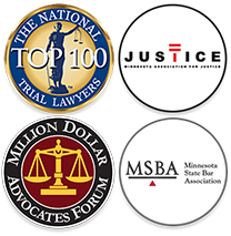 Top 100 The National Trial Lawyers | Justice Minnesota Association for Justice | Million Dollar Advocates Forum | MSBA Minnesota State Bar Association